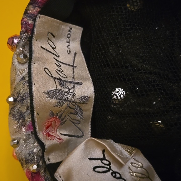 Vintage Mr. Arnold Actualite Jeweled Beaded Pill Box, Baret, Cloche,  Half Hat - Picture 5 of 6